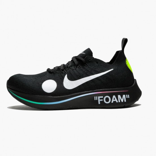 Nike Zoom Fly Mercurial Off White Black AO2115 001 Mens Sports Shoes