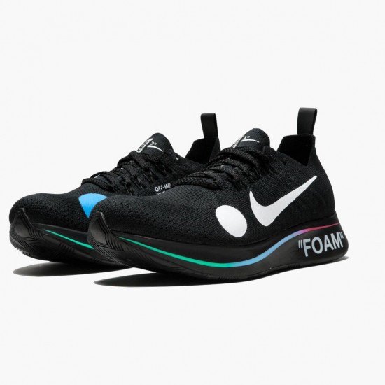 Nike Zoom Fly Mercurial Off White Black AO2115 001 Mens Sports Shoes