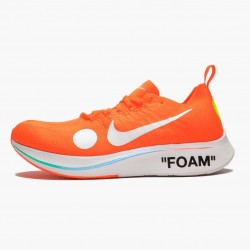 Nike Zoom Fly Mercurial Off White Total Orange AO2115 800 Mens Sports Shoes