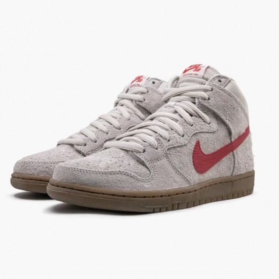 Nike Dunk High Pro SB Birch Hyper Red 305050 206 Women And Men Sports Shoes