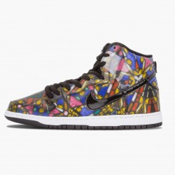 Nike Dunk SB High Cncpts Stained Glass 313171 606 Women And Men Sports Shoes