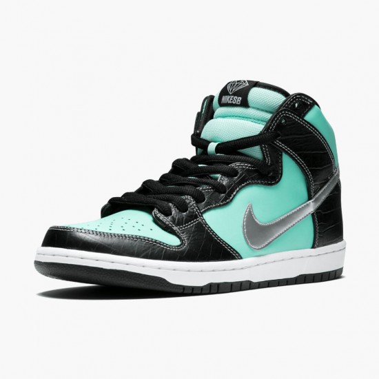 Nike Dunk SB High Diamond Supply Co Tiffany 653599 400 Women And Men Sports Shoes