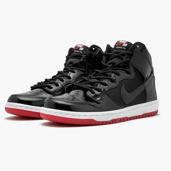 Nike SB Dunk High Bred AJ7730 001 Women And Men Sports Shoes