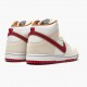 Nike SB Dunk High Sail Bright Crimson CV9499 100 Women And Men Sports Shoes