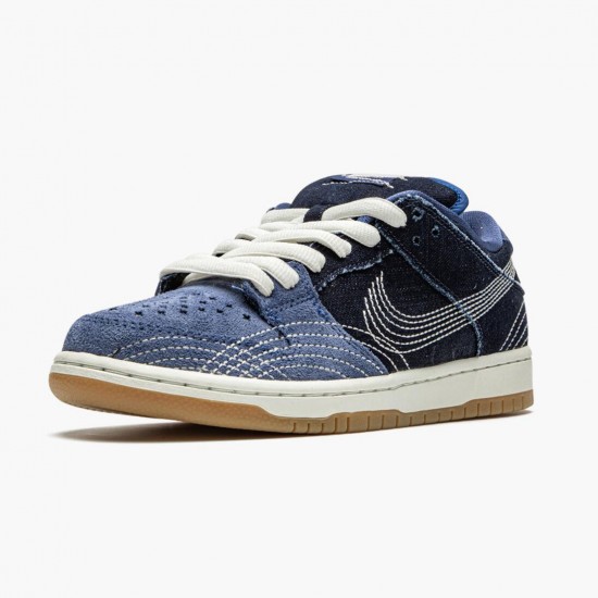 Nike SB Dunk Low Denim Sashiko CV0316 400 Women And Men Sports Shoes