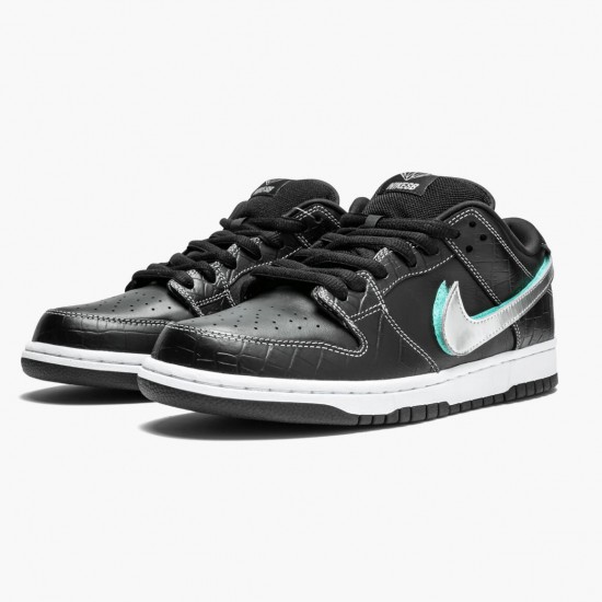 Nike SB Dunk Low Diamond Supply Co Black Diamond BV1310 001 Women And Men Sports Shoes