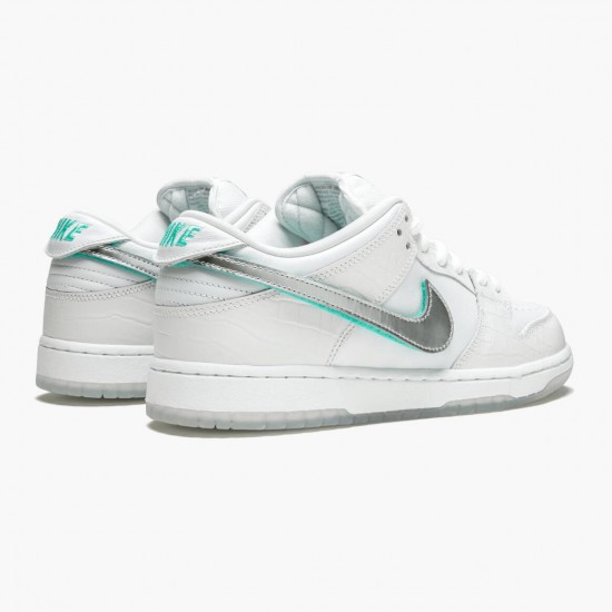 Nike SB Dunk Low Diamond Supply Co White Diamond BV1310 100 Women And Men Sports Shoes