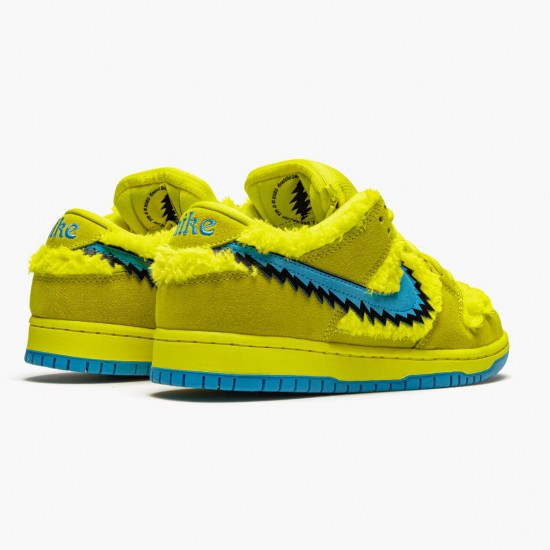 Nike SB Dunk Low Grateful Dead Bears Opti Yellow CJ5378 700 Women And Men Sports Shoes