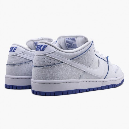 Nike SB Dunk Low Premium White Game Royal CJ6884 100 Women And Men Sports Shoes