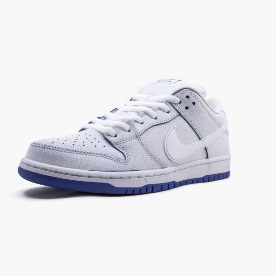 Nike SB Dunk Low Premium White Game Royal CJ6884 100 Women And Men Sports Shoes