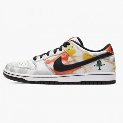 Nike SB Dunk Low Raygun Tie Dye White BQ6832 101 Women And Men Sports Shoes