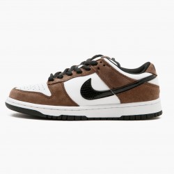 Nike SB Dunk Low White Black Trail End Brown 304292 102 Mens Sports Shoes