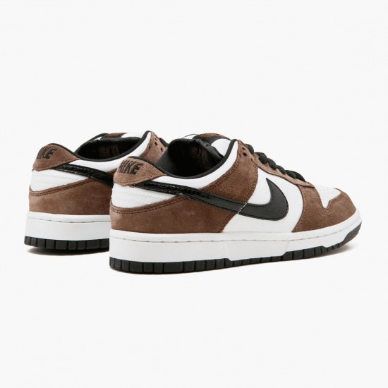 Nike SB Dunk Low White Black Trail End Brown 304292 102 Mens Sports Shoes