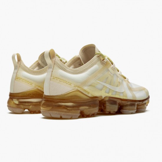 Nike Air VaporMax 2019 Cream Light Bone AR6632 101 Womens Running Shoes 