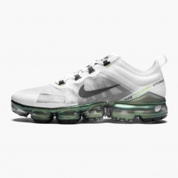 Nike Air VaporMax 2019 Premium White Platinum Tint Lime Blast AT6810 100 Women And Men Running Shoes 