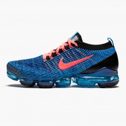 Nike Air VaporMax Flyknit 3 Blue Fury AJ6900 401 Mens Running Shoes 