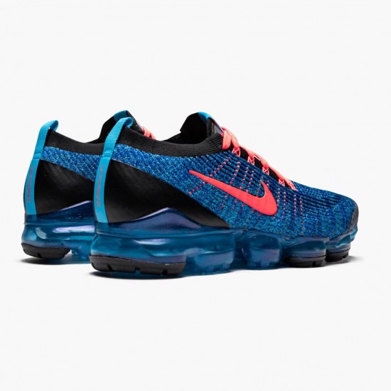 Nike Air VaporMax Flyknit 3 Blue Fury AJ6900 401 Mens Running Shoes 