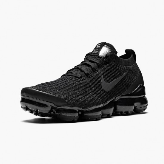 Nike Air VaporMax Flyknit 3 Triple Black AJ6910 002 Mens Running Shoes 