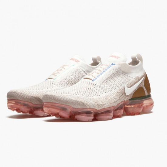 Nike Air VaporMax Moc 2 Sail Wheat AH7006 100 Women And Men Running Shoes 