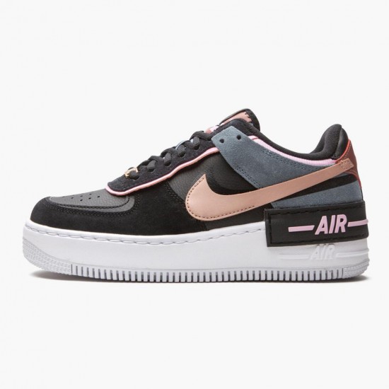 Wmns Air Force 1 Low Shadow Black Light Arctic Pink Claystone Red CU5315-001