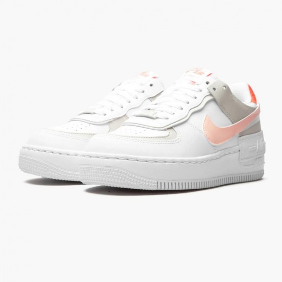 Wmns Air Force 1 Shadow White/Crimson Tint Running Shoes DH3896-100