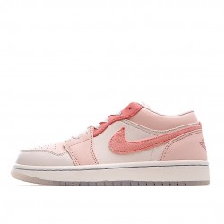 Air Jordan 1 Low Pink Beige DC0774-105 Women Men AJ1 Shoes