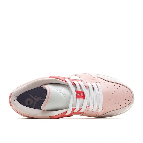 Air Jordan 1 Low Pink Beige DC0774-105 Women Men AJ1 Shoes