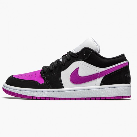 Air Jordan 1 Retro Low "Black Cactus Flower" Unisex Basketball Shoes DC0774 005 Black/White-Starfish AJ1 Jordan Sneakers