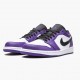 Air Jordan 1 Retro Low "Court Purple" Unisex Basketball Shoes 553558 500 Court Purple/Black-White AJ1 Jordan Sneakers