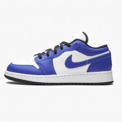 Air Jordan 1 Retro Low "Game Royal" Unisex Basketball Shoes 553560 124 White/Game Royal-Black AJ1 Jordan Sneakers