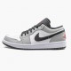 Air Jordan 1 Retro Low "Light Smoke Grey" Unisex Basketball Shoes 553558 030 Lt Smoke Grey/Gym Red-White AJ1 Jordan Sneakers