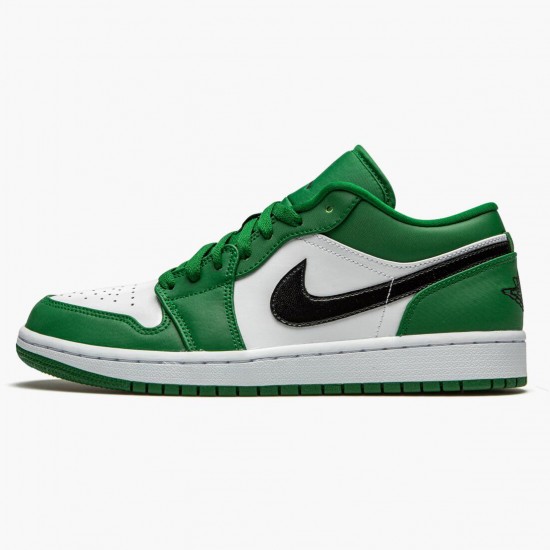 Air Jordan 1 Retro Low "Pine Green" Unisex Basketball Shoes 553558 301 Pine Green/Black-White AJ1 Jordan Sneakers