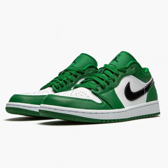 Air Jordan 1 Retro Low "Pine Green" Unisex Basketball Shoes 553558 301 Pine Green/Black-White AJ1 Jordan Sneakers