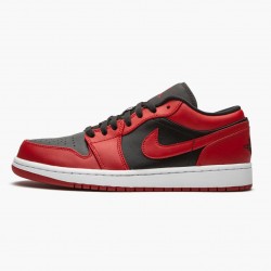 Air Jordan 1 Retro Low "Reverse Bred" Unisex Basketball Shoes 553558 606 Gym Red/Black-Gym Red-White AJ1 Jordan Sneakers