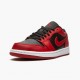 Air Jordan 1 Retro Low "Reverse Bred" Unisex Basketball Shoes 553558 606 Gym Red/Black-Gym Red-White AJ1 Jordan Sneakers