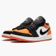 Air Jordan 1 Retro Low "Shattered Backboard" Unisex Basketball Shoes 553558 128 Black/White-Starfish AJ1 Jordan Sneakers