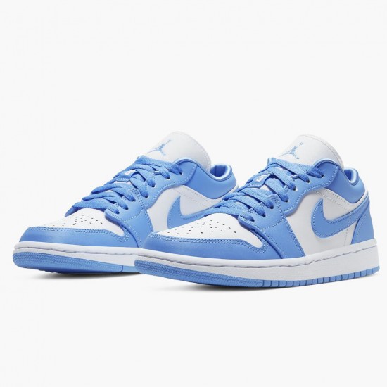 Nike Air Jordan 1 Low "UNC" University Blue/White Basketball Shoes AO9944 441 AF1 Sneakers