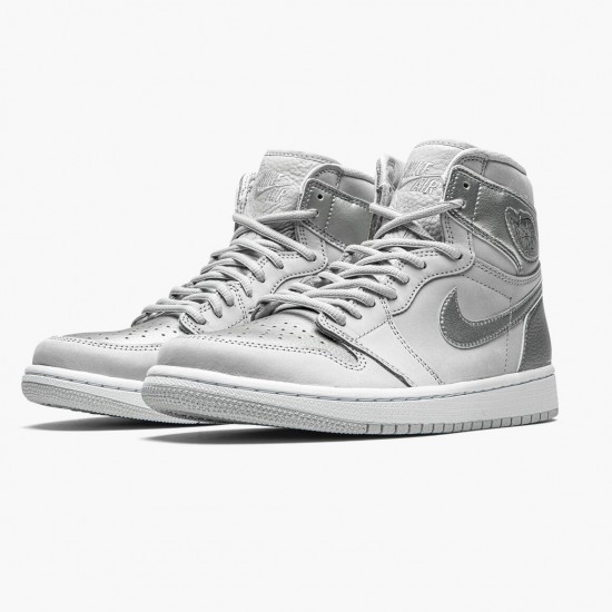 Air Jordan 1 High OG CO.JP "Neutral Grey" Neutral Grey/White-Metallic Si DC1788 029 Mens/Womens AJ1 Jordan Sneakers