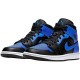 Air Jordan 1 Mid "Hyper Royal" Tumbled Leather 554724-077 AJ1 Mens/Womens Jordan Shoes