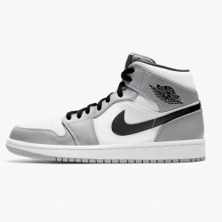 Air Jordan 1 Mid "Light Smoke Grey" Light Smoke Grey/Black-White 554724 092 Mens/Womens AJ1 Jordan Sneakers