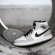 Air Jordan 1 Mid "Light Smoke Grey" Light Smoke Grey/Black-White 554724 092 Mens/Womens AJ1 Jordan Sneakers