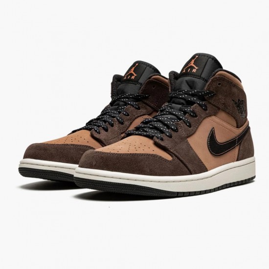 Air Jordan 1 Mid SE "Dark Chocolate" DC7294 200 Mens/Womens AJ1 Shoes