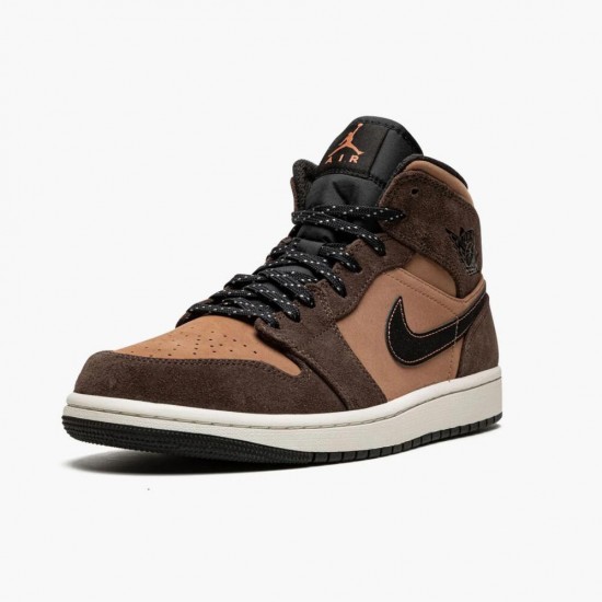 Air Jordan 1 Mid SE "Dark Chocolate" DC7294 200 Mens/Womens AJ1 Shoes