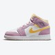 Air Jordan 1 Mid SE GS "Arctic Pink" DC9517 600 Light Arctic Pink University Gold-White WMNS Jordan Sneakers