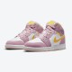 Air Jordan 1 Mid SE GS "Arctic Pink" DC9517 600 Light Arctic Pink University Gold-White WMNS Jordan Sneakers