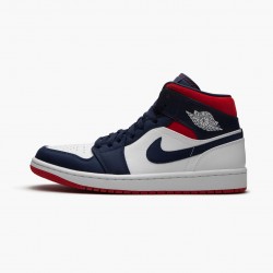 Air Jordan 1 Mid SE "USA" Basketball Shoes 852542 104 AJ1 Sneakers