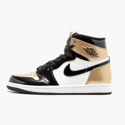 Air Jordan 1 Retro "Gold Toe" Unisex Basketball Shoes Black/Metallic Gold-Summit Whi 861428 007 AJ1 Jordan Sneakers