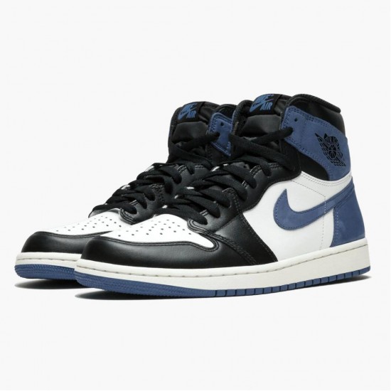 Air Jordan 1 Retro High "Blue Moon" 555088 115 Mens/Womens AJ1 Shoes