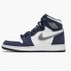 Air Jordan 1 Retro High COJP "Midnight Navy" Unisex Basketball Shoes White/Midnight Navy/Metallic S DC1788 100 AJ1 Jordan Sneakers