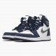 Air Jordan 1 Retro High COJP "Midnight Navy" Unisex Basketball Shoes White/Midnight Navy/Metallic S DC1788 100 AJ1 Jordan Sneakers